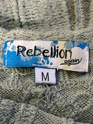 Rebellion Again Lace Duster Cardigan Womens Medium Light Teal New thumbnail 6