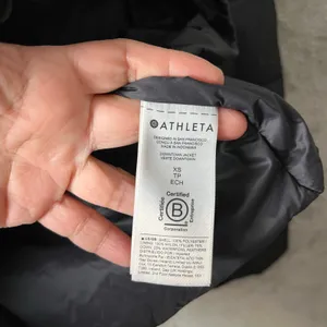 Athleta Downtown Quilted Puffer Jacket Black Size XS 550-Down‎ Fill thumbnail 7