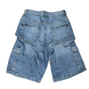 H&M Blue Cargo Denim Shorts thumbnail 2