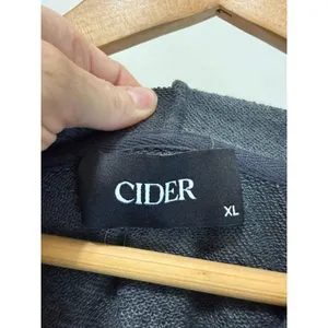 Cider “DON’T CARE” Rhinestone Hoodie – Dark Gray – Size XL (Oversized) thumbnail 3