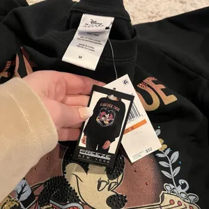 NWT Disney Mickey Mouse Forever True Black Womens Sweatshirt MEDIUM Rhinestone thumbnail 5