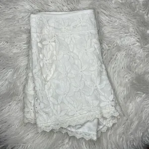 Monteau- White Shorts with Floral Lace Overlay thumbnail 2