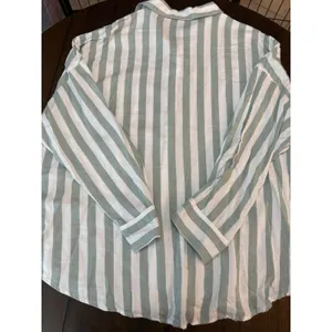 Victoria's Secret Plaid PJ Pajama Set Size Large Grey/White Drawstring Button up thumbnail 5