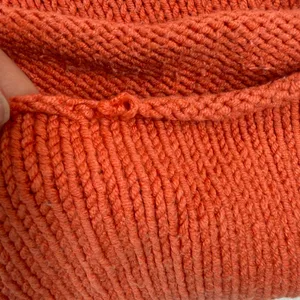 Polo Jeans Co Ralph Lauren Orange Cotton Blend Knit Sweater S Shoulder Button‎ thumbnail 3