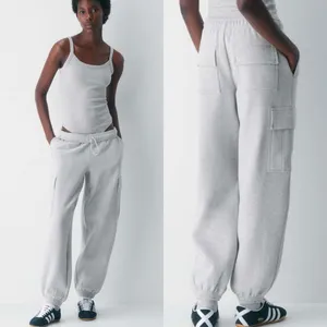 ARITZIA Mega Fit Sweatfleece Cozy Cargo Gray Sweatpants Joggers thumbnail 3