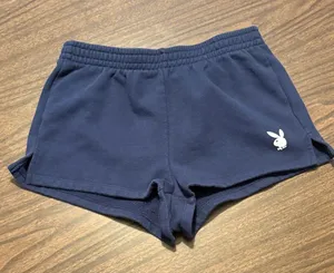Playboy x PacSun XS Navy Blue Cotton Shorts thumbnail 1