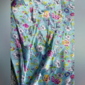 Vintage 90s Y2K Secret Treasures blue floral lace short slip dress, size small thumbnail 2