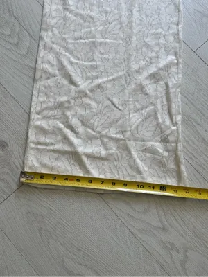 ASOS Womans Size 4 See Through,beach summer, jumpsuit wide leg in cream color thumbnail 10