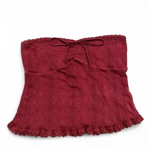 Edikted Burgundy Tube Top thumbnail 2