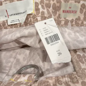 Anthropologie mushroomcore Cheetah Leopard Animal Print Wanderer Pants 26 thumbnail 9