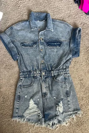 Denim Romper Idem Ditto thumbnail 1