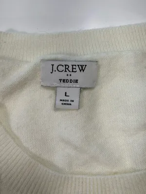 J. Crew Cotton Wool Blend Crewneck Lightweight Sweater Size Large thumbnail 5