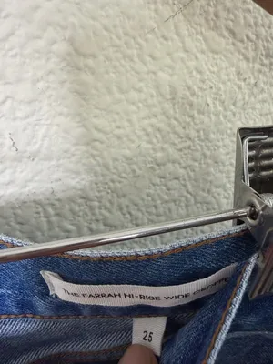 Aritzia Denim Forum The Farrah Hi-Rise‎ Wide Cropped Jean Womens Size 25 thumbnail 4