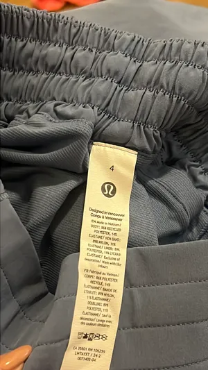 Lululemon Hotty Hot Shorts 4” Lined Color Oasis Blue thumbnail 7