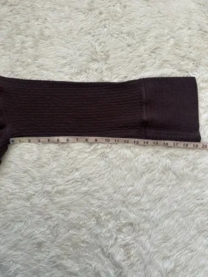 Lululemon Retreat Yourself Pullover Turtleneck Long Sleeve Textured Brown Sz M/L thumbnail 12