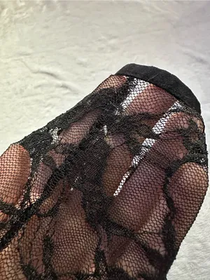 Edikted Gianna Sheer Lace Tank Top Black Size Small Floral Spaghetti Strap thumbnail 12