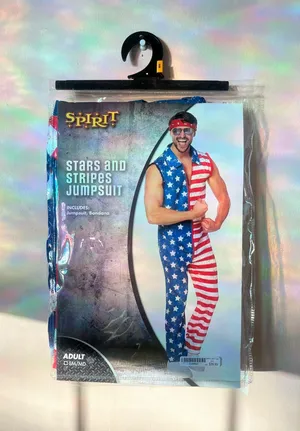 Spirit Halloween Stars and Stripes jumpsuit thumbnail 1