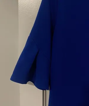 Royal blue business blouse Size M thumbnail 4