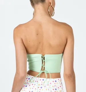 Princess Polly carlie corset top green thumbnail 2