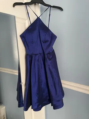 Royal Blue Homecoming Macy's Dress thumbnail 2