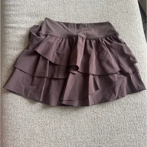 Aerie Brown Ruffled Skort thumbnail 3