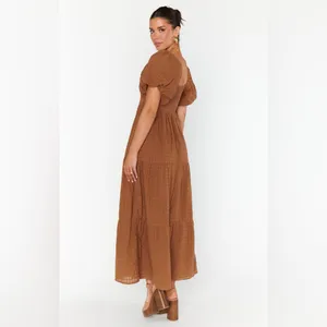 SHOW ME YOUR MUMU Joanna Maxi Dress In Brown thumbnail 7