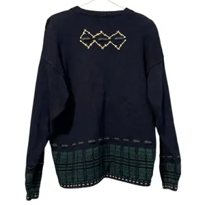 Christopher & Banks Hand Embroidered Cardigan‎ Sweater Holiday Vintage Festive M thumbnail 2