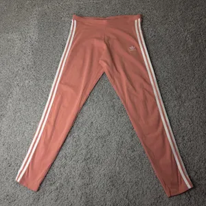 Adidas Originals Womens 3-Stripes Leggings Pink White Trefoil leggings Large thumbnail 1