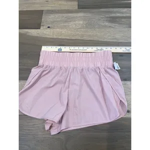 SheIn Pink Loose‑Fit Activewear Shorts Elastic Waist Size XL Soft Girl Style thumbnail 2