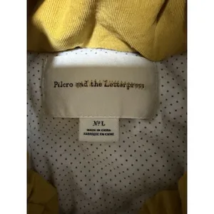 Pilcro and the‎ Letterpress Corduroy Puffer Vest Mustard Yellow Women's Large thumbnail 11