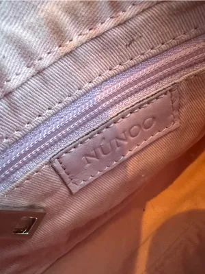 Núnoo Pluto Rivet Silky Pink Leather Crescent Studded Shoulder Bag Y2K thumbnail 9