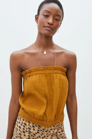 Anthropologie NWT April Gauzy Tank Taupe XL thumbnail 2
