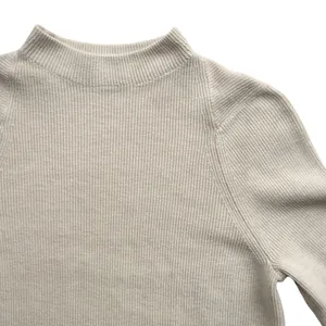 Lululemon Cotton-Blend Mock-Neck Sweater Heathered Bone Small Women’s W3HBGS thumbnail 3