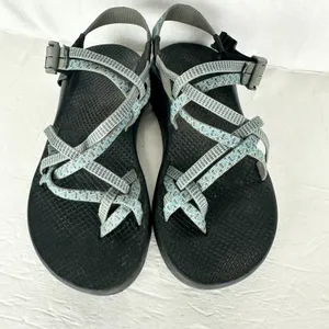 Chaco Women's ZX/2 Sport Sandals Size 9 Gorpcore Hiking Strappy Blue Grey thumbnail 4