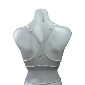 Oner Active Everyday White Racerback Workout Active Sports Bra Crop Tank Top S thumbnail 3