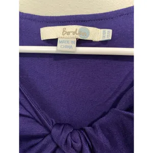 NWOT Boden Purple Knot Front Jersey Dress Women’s Size 6 thumbnail 3