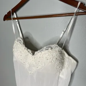 Linea Donatella white lingerie nightie molded cups underwire wedding size medium thumbnail 2