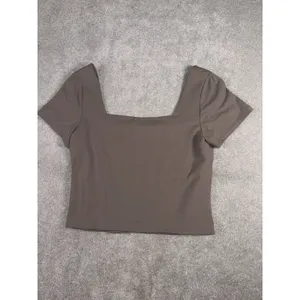 Aritzia Babaton Contour Squareneck T-Shirt xl taupe thumbnail 7