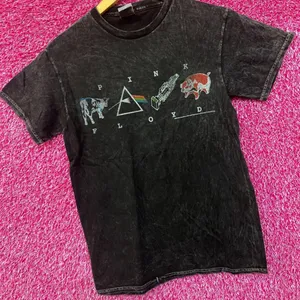 Pink Floyd Mineral Wash Logos Rock Tshirt size Small thumbnail 3