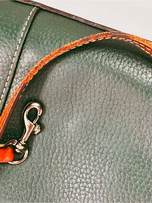 Dooney & Bourke Lexington Small Shopper Tote Bag Pebble Leather Dark Green Sage thumbnail 10