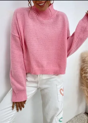 SheIn Mock Neck Sweater thumbnail 2