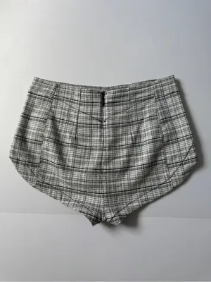 Free People "Keep It Brief Menswear" Micro Shorts - Black/White - Size 0 NWT thumbnail 4