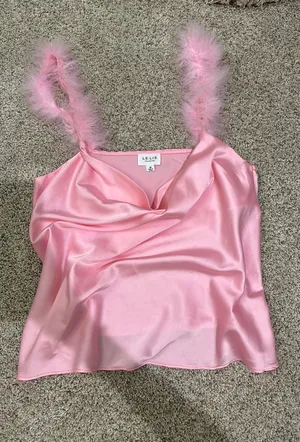 Le lis Pink Satin Top thumbnail 1