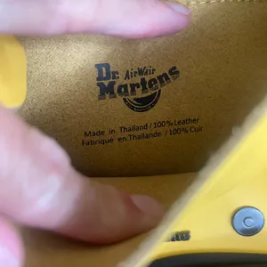 Dr Martens 7 Inch Yellow Leather Satchel Mini Crossbody Bag Buckle Accent thumbnail 9