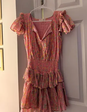 Love Shack Fancy Dress Mini Pink thumbnail 1