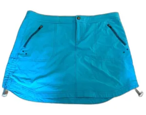 Title Nine Skort Size 10 Electric Blue Tenniscore Zip Pockets Active Travel thumbnail 1