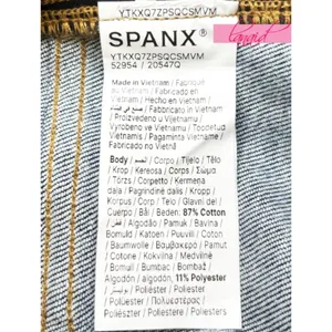 Spanx Shape Every Wear Wide Leg Jeans Raw Indigo High-Rise Waist Shapewear Denim thumbnail 11