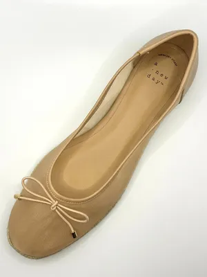 A New Day Beige Mesh Bow Espadrille Ballet Flats Balletcore Coquette Ballerina thumbnail 3