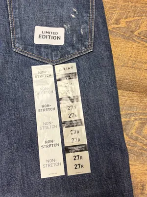 NEW Ariat Jeans Tomboy Straight Ultra High-Rise Women's 27 Button Fly Distress thumbnail 11