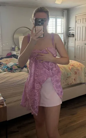 Lace Dress Purple thumbnail 3